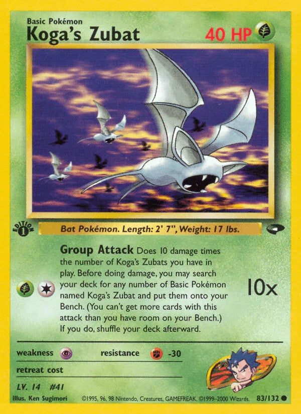 Koga's Zubat (83/132) [Gym Challenge 1st Edition]