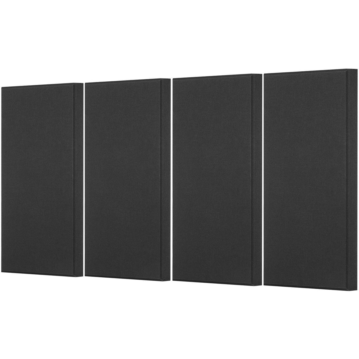 4 PCS Acoustic Wall Panels 2 in Thick 23.6 x 11.8 in Self-adhesive Black