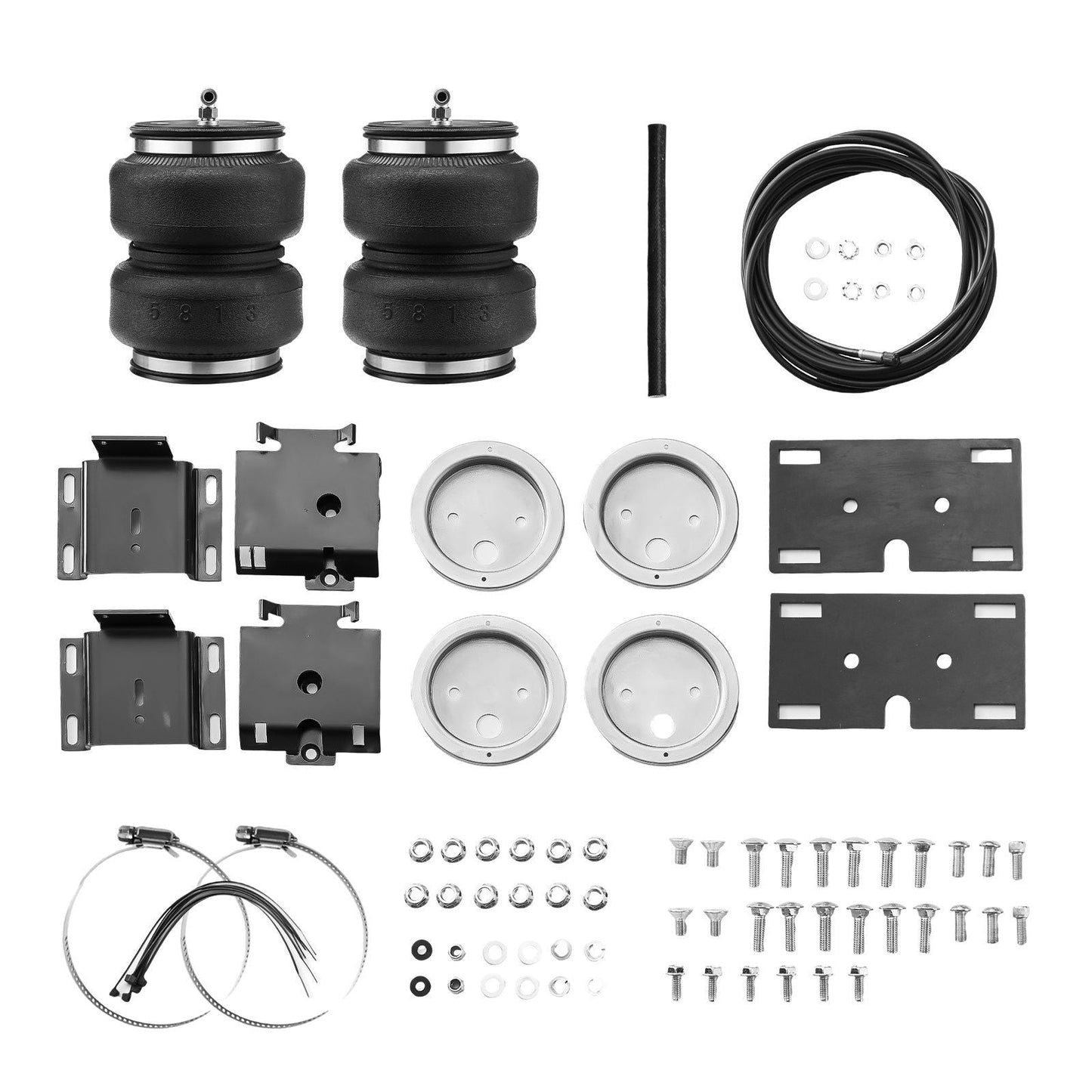 Air Bag Suspension Kit, Air Springs Suspension Bag Kit Compatible with 2011-2018 Dodge Ram 1500, 2019-2021 Dodge Ram 1500 Classic, 5000 lbs Loading, 5 to 100 PSI