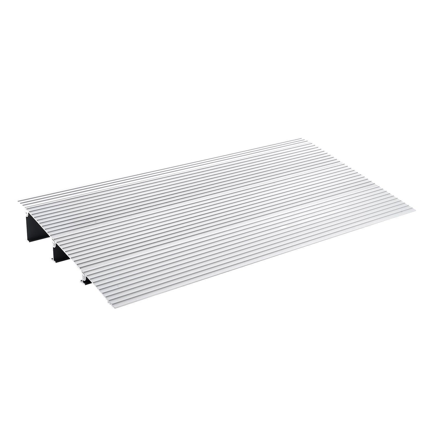 Door Threshold Ramp, 3" Rise, 800 lbs Load Capacity, Door Ramp for Wheelchairs, Aluminum Threshold Ramp for Doorways, Adjustable Modular Threshold Ramp for Wheelchairs, Scooters, Power Chairs