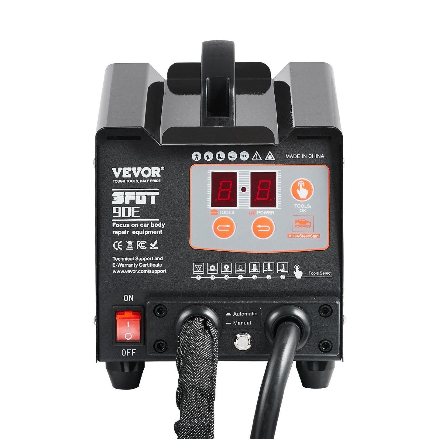 Stud Welder Dent Repair Kit 220V 3KW Spot Welder Dent Puller with 7 Modes