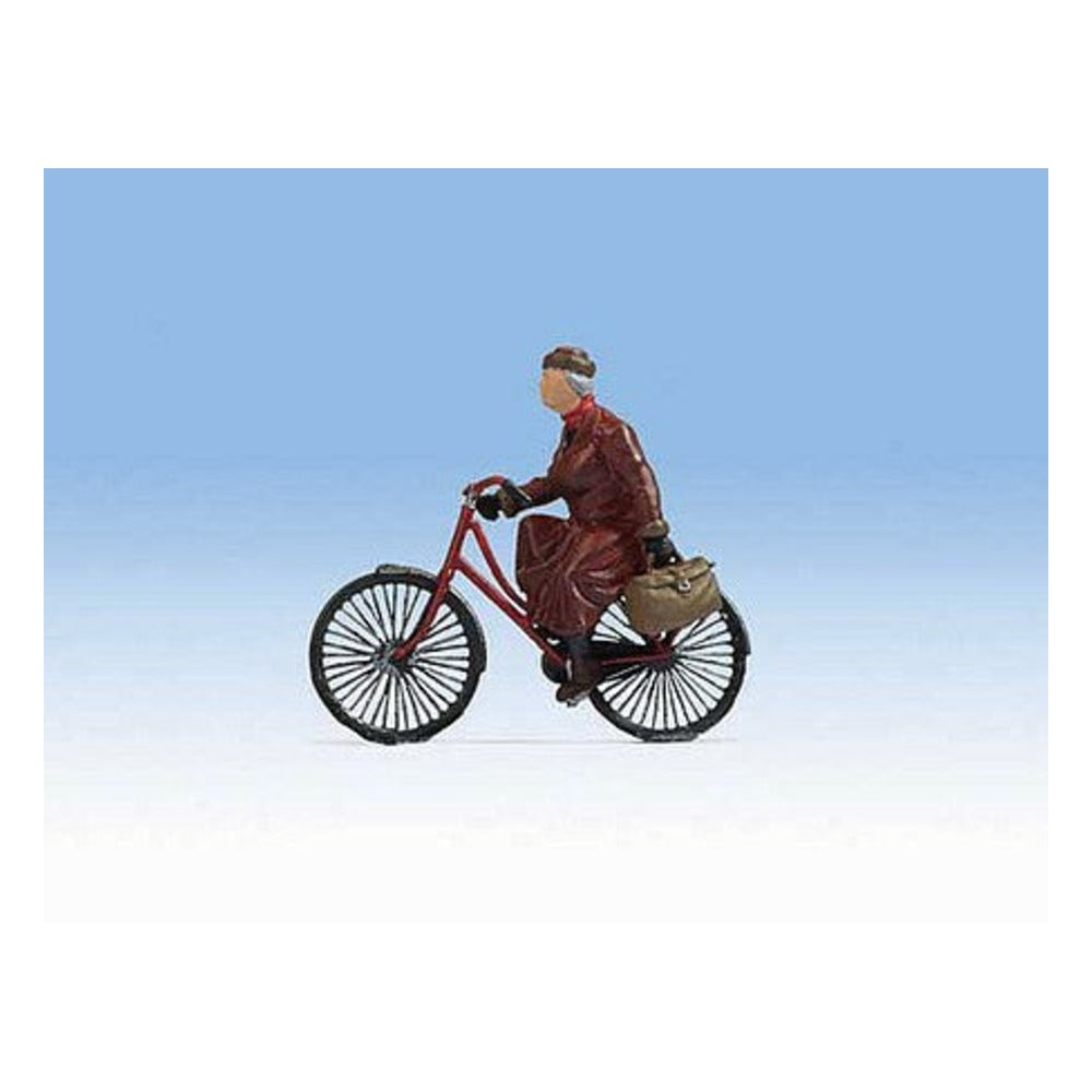 Noch 17871 O Scale Woman Riding Bicycle