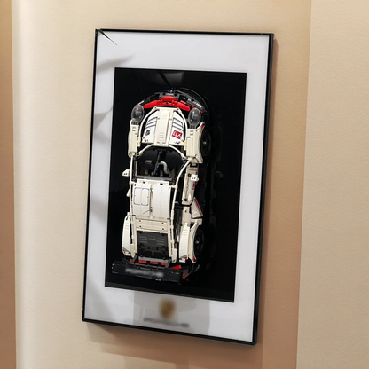 iLuane Display Wallboard for Lego Technic Porsche 911 RSR Race Car 42096 Adult Collectibles Lego Car Wall Mount for Building Blocks Great for Lego Lovers (No Car Included)