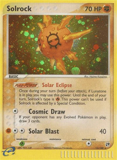 Solrock (13/100) [EX: Sandstorm]