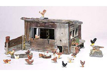 Woodland Scenics D215 HO Chicken Coop Structure Kit