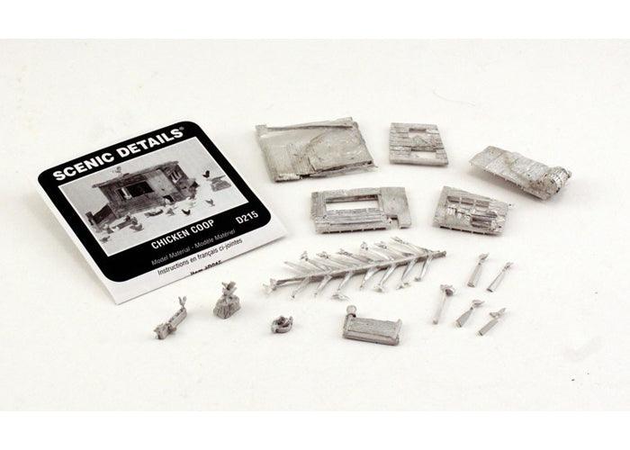 Woodland Scenics D215 HO Chicken Coop Structure Kit
