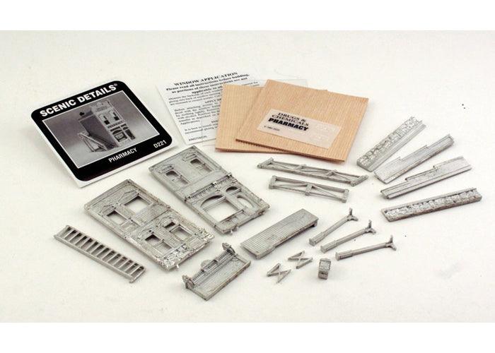 Woodland Scenics D221 HO Pharmacy Structure Kit
