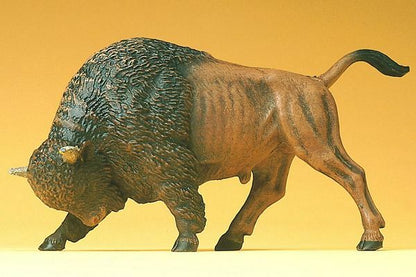 Preiser 47535 1:25 Scale Charging Buffalo Bull Wild Animal Figure