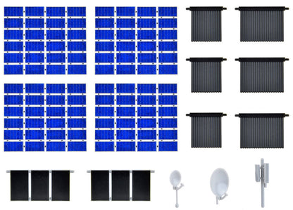 Kibri 38602 1/87 Roof-Top Solar Panel Detail Set Model Kit