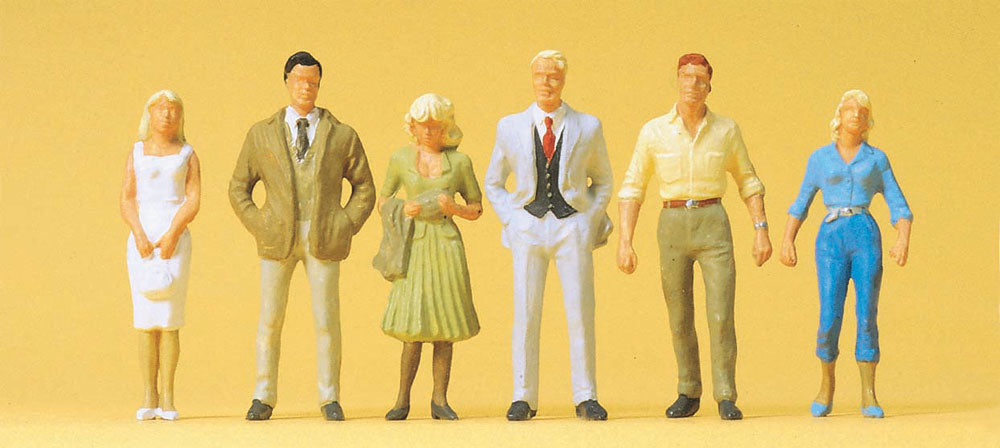 Preiser 65318 O Scale Passers-By Figure Set, 6 Figures