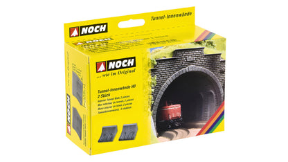 Noch 58030 HO Scale Straight Interior Tunnel Walls, pkg(2)