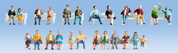 Noch 16130 HO Scale Xl Sitting People 24/