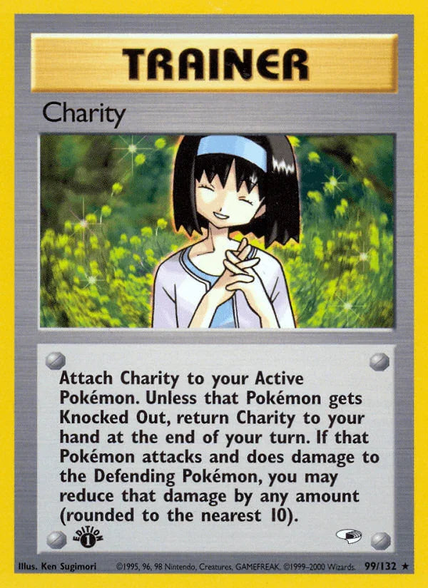 Charity (99/132) [Gym Heroes 1st Edition]