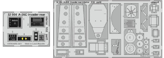 Eduard 32984 1/32 Aircraft- A26C Invader Rear Interior for HBO (Painted)