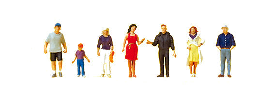 Preiser 88559 Z Scale Passers-By Figure Set pkg(7)