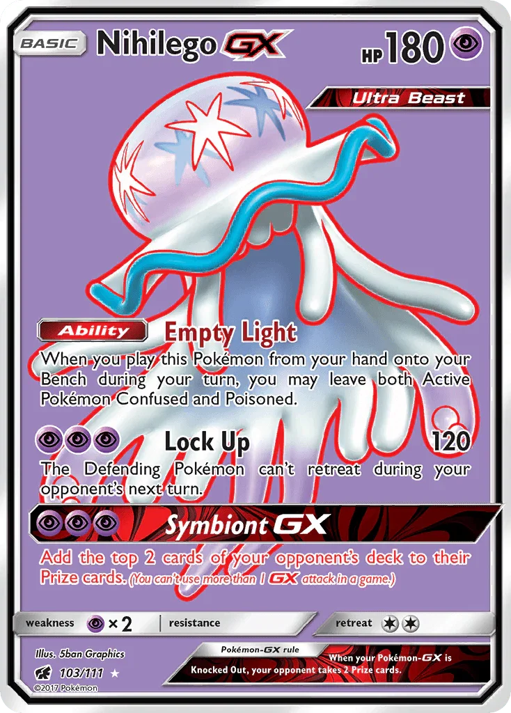 Nihilego GX (103/111) [Sun & Moon: Crimson Invasion]