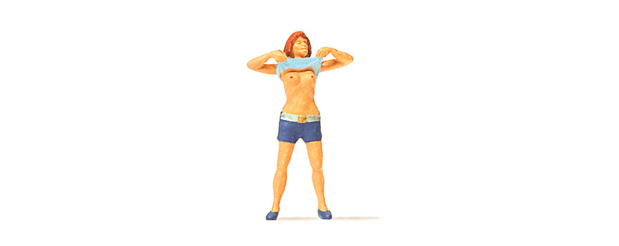 Preiser 28124 HO Scale Lady Undressing Figure