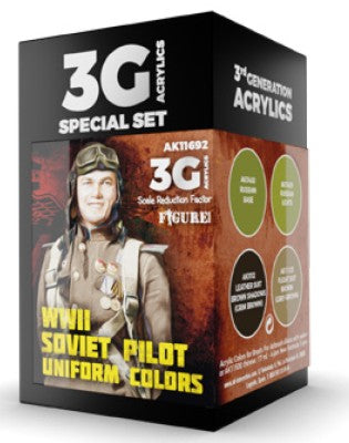 AK Interactive 11692 Figure Series: WWII Soviet Pilot Uniforms 3G Acrylic Paint