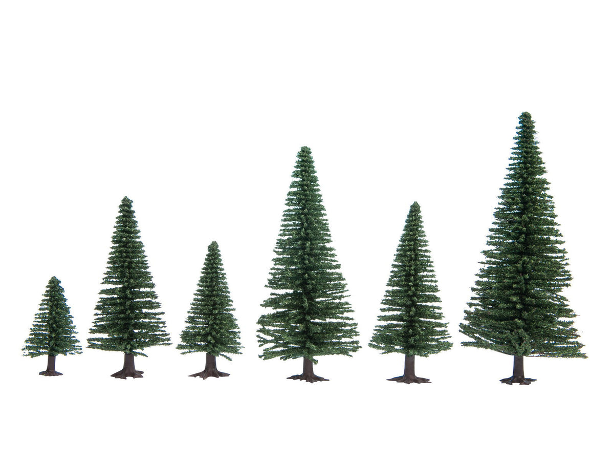Noch 26822 HO/TT Scale Tall Fir Trees, 16-19 cm, Pack of 10