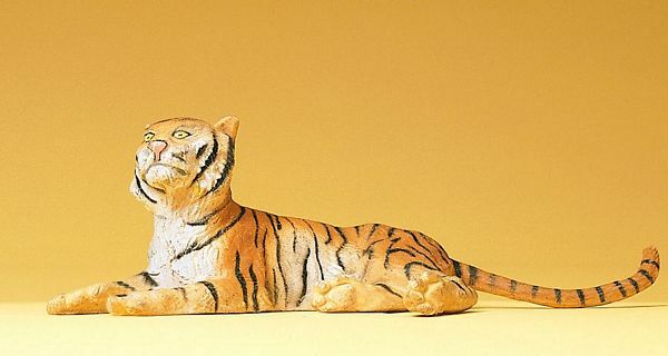 Preiser 47510 1:25 Scale Tiger Lying Down Figure