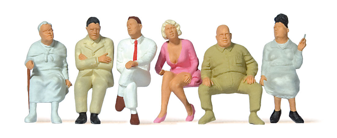 Preiser 65500 O Scale Seated Passengers Set 1 Figures