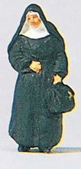 Preiser 28056 HO Scale Individual Figure - Pedestrians Nun