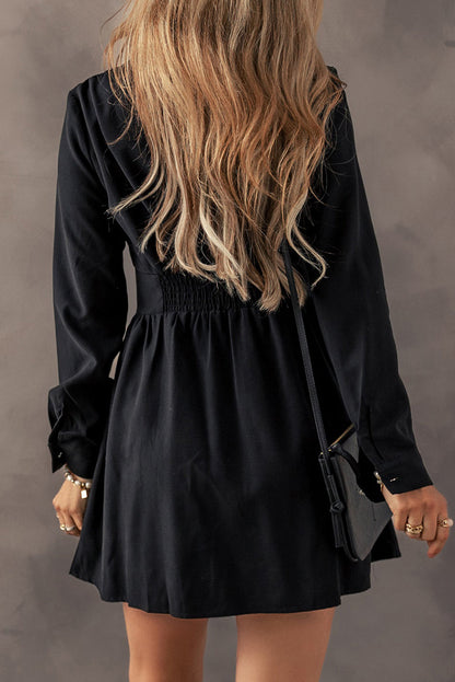 Leia Long Sleeve Shirt Mini Dress by Poppy Lee Lane