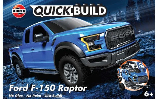 Airfix J6037 Quick Build Ford F150 Raptor Pickup Truck (Blue) (Snap)
