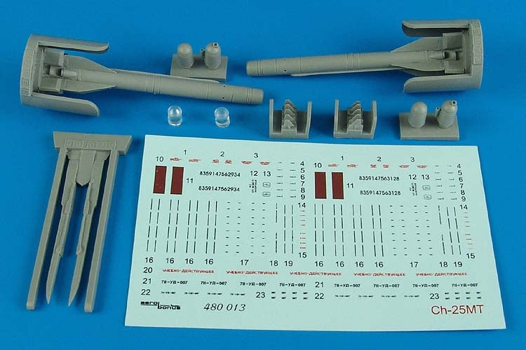 Aerobonus 480013 1/48 Ch25MT (AS10 Karen) Air-to-Ground Missiles