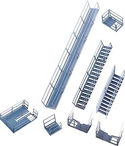 Walthers Cornerstone 2939 HO Scale Platforms & Stairways Kit