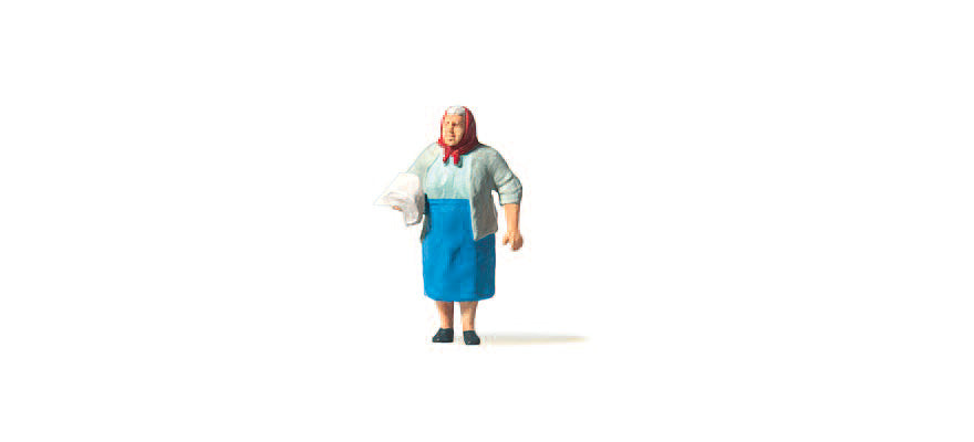 Preiser 28255 HO Scale Woman Delivering Newspapers Figure
