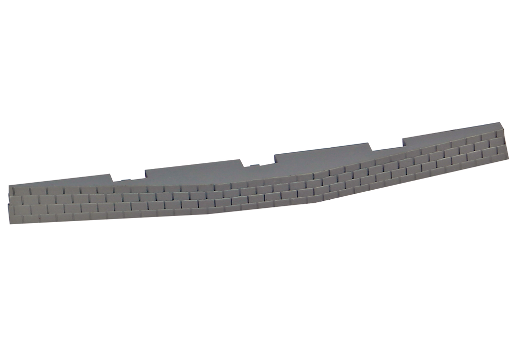 Piko 55443 HO Scale Roadbed for Left Curved Switch Machine, 6 Pcs