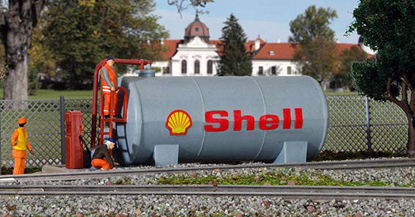 Kibri 39430 1/87 Shell Diesel Tank and Pump Model Kit
