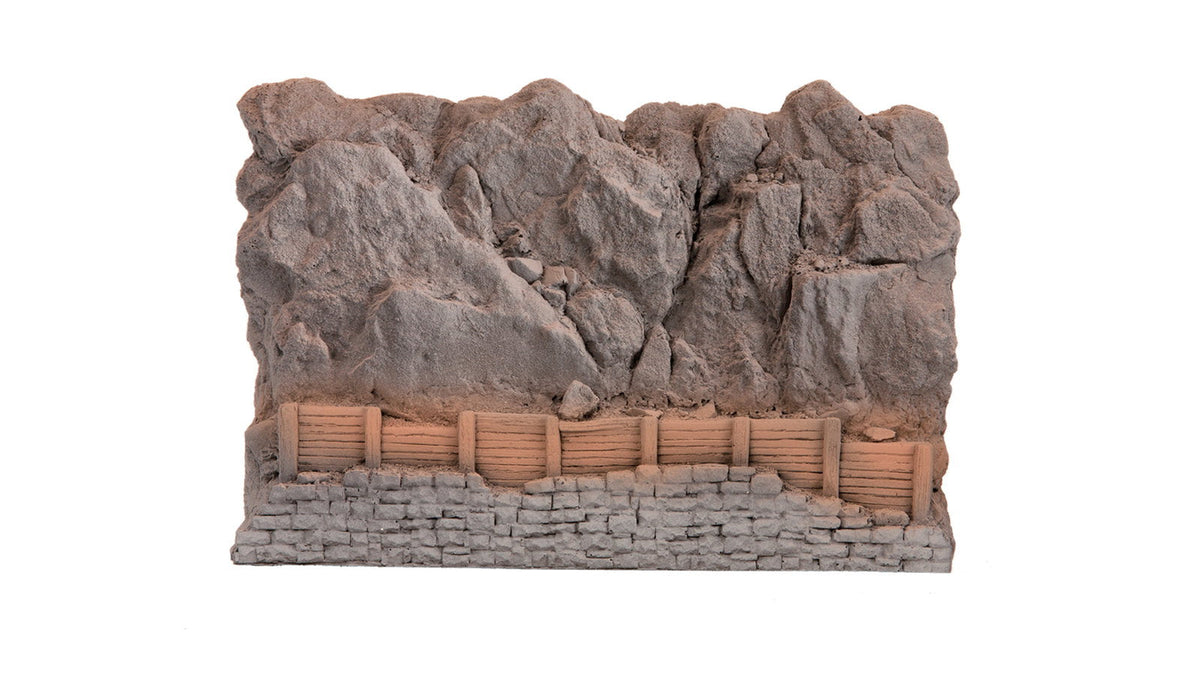 Noch 58152 HO Scale Rock Slide Fence/Retaining Wall w/Rock Face