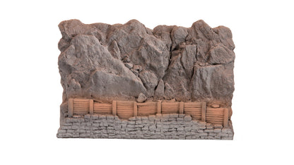 Noch 58152 HO Scale Rock Slide Fence/Retaining Wall w/Rock Face