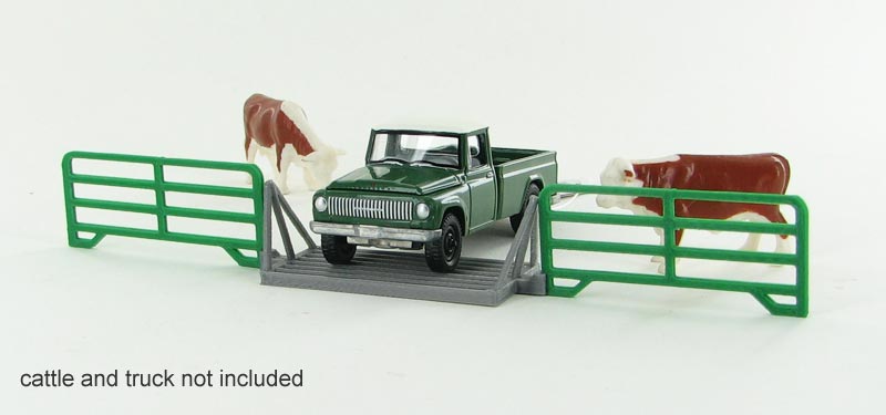 3D To Scale 64-312-GR 1/64 – Cattle Guard Crossing Green Diorama Detail