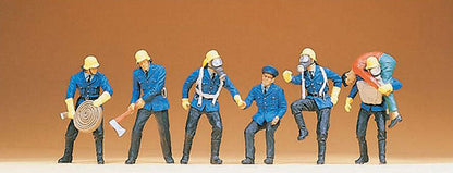 Preiser 14206 HO Scale Firemen Set #7 pkg(6)