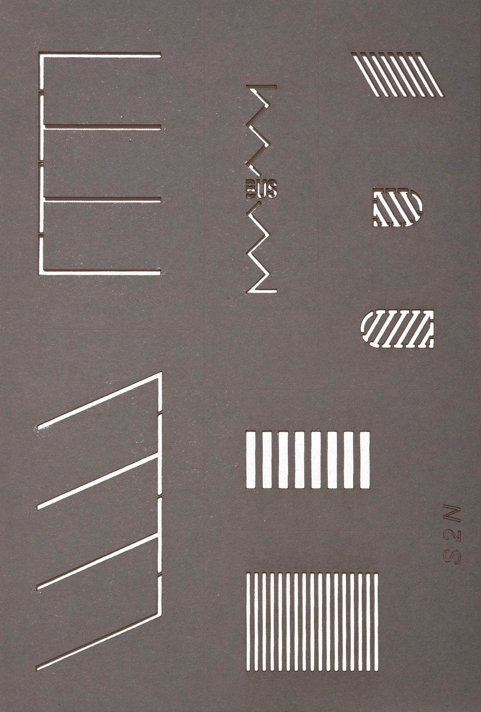 Noch 34240 N Scale Street Marking Stencils, 5 Stencils