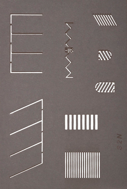 Noch 34240 N Scale Street Marking Stencils, 5 Stencils
