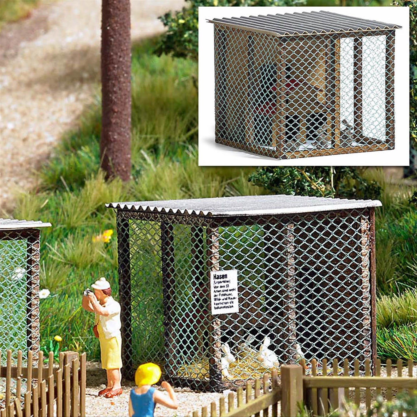 Busch 1582 HO Scale Small Animal Cage Kit