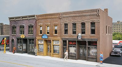 Walthers Cornerstone 4040 HO Merchant's Row IV Kit