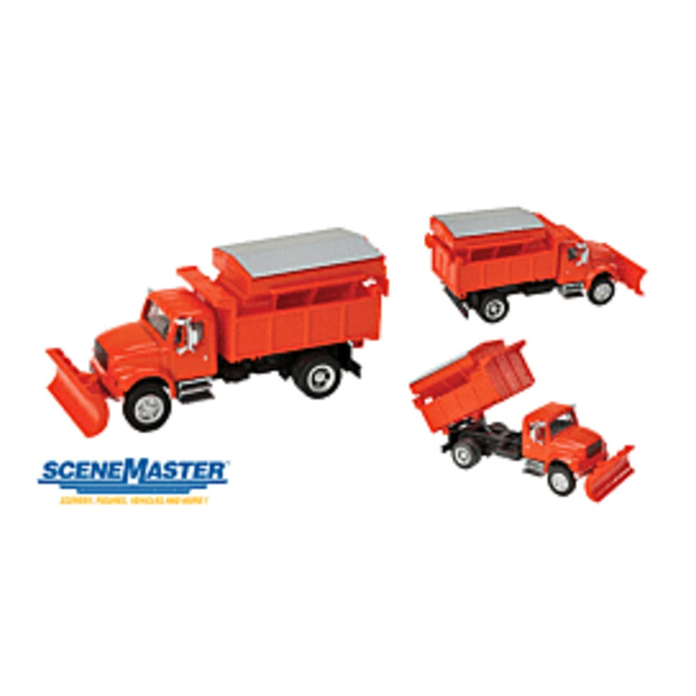 Walthers SceneMaster 949-11793 HO Intl 4900 Dump w/Plow - Orange