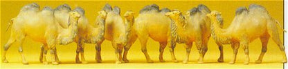 Preiser 20383 HO Scale Animals Camels (Bactrian, 2 Humps) pkg(6)