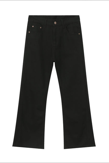Mid Rise Jeans with Pockets
