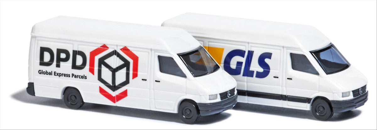 Busch 8308 N Scale Mercedes Sprinter Delivery Van Set