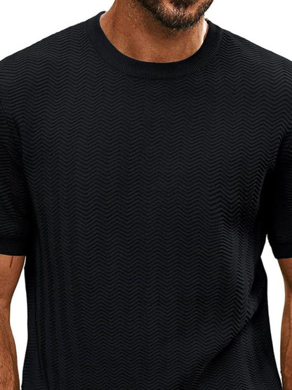 Men's Full Size Round Neck Short Sleeve T-Shirt Plus Size