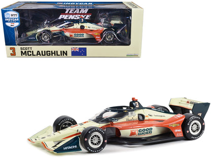 Dallara IndyCar #3 Scott McLaughlin "Good Ranchers" Team Penske (Road Course Configuration) "NTT IndyCar Series" (2023) 1/18 Diecast Model Car by Greenlight  free shipping USA