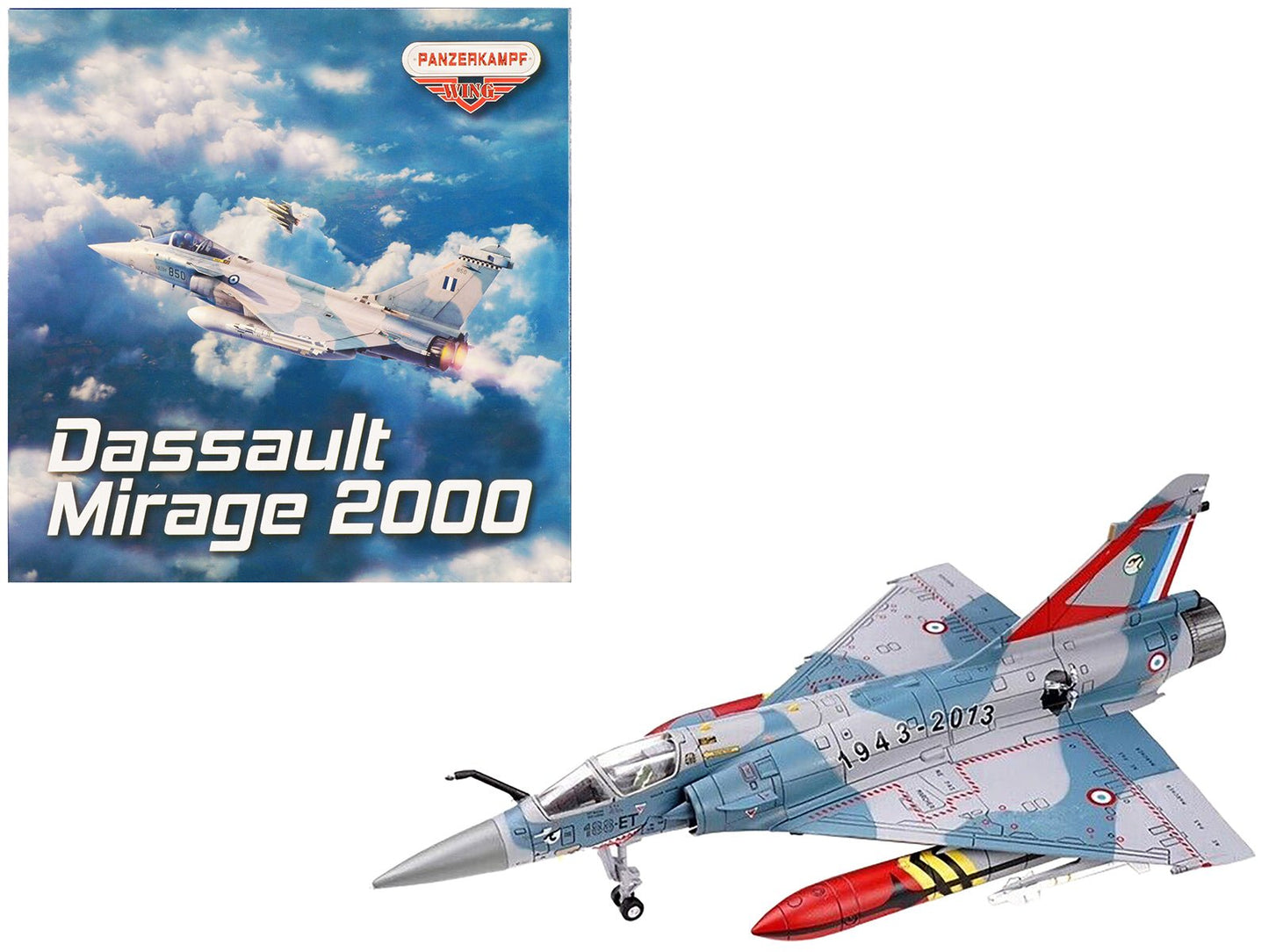 Dassault Mirage 2000-5F Fighter Aircraft "70th Anniversary of Corsica Squadron" French Air Force "Wing" Series 1/72 Diecast Model by Panzerkampf  free shipping USA
