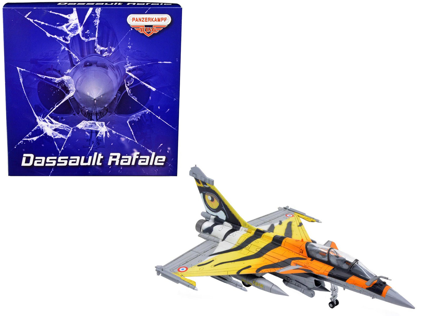 Dassault Rafale B Fighter Jet "Ocean Tiger" with Missile Accessories "Panzerkampf Wing" Series 1/72 Scale Model by Panzerkampf  free shipping USA
