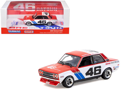 Datsun 510 #46 John Morton "Brock Racing Enterprises" Winner "Trans-Am 2.5 Championship" (1971) "Hobby64" Series 1/64 Diecast Model Car by Tarmac Works  free shipping USA